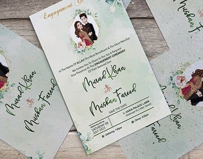 Engagement Ceremony Card